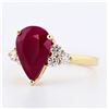 Image 1 : 4.82 ctw Ruby and 0.41 ctw Diamond 14K Yellow Gold Ring