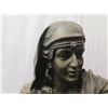 Image 2 : European Bronze Finery Female Bust Sculpture Signed Milo 12"H