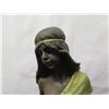 Image 2 : European Bronze Finery Female Sculpture Signed Mirval 16"H
