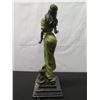 Image 8 : European Bronze Finery Female Sculpture Signed Mirval 16"H