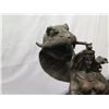 Image 2 : European Bronze Finery Female Sculpture w/ Serpent 14"H