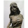 Image 2 : European Bronze Finery Female Sculpture Signed A. Mirval 16"H