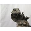 Image 2 : European Bronze Finery Female Sculpture w/ Serpent 14"H