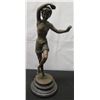 Image 1 : European Bronze Finery Dancing Figure Sculpture Signed E. Picault 15"H