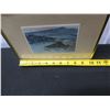 Image 8 : Landscape Artwork Signed Y.J. Liu 1982, Framed & Matted, 10"x8"