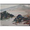 Image 2 : Landscape Artwork Signed Y.J. Liu 1982, Framed & Matted, 10"x8"