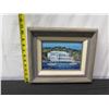 Image 8 : Corinthian Hotel Club Artwork Signed by Artist William Gregg, Framed & Matted 12"x11"