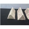 Image 8 : Qty 4 Triangular Carvings "Fifth Element" Signed by Artist 9"L & Misc Film Slides