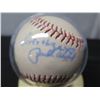 Image 2 : Autographed Baseball Paul Alsip (?) in Ultra-Pro Display Series Ball Holder