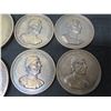 Image 11 : Qty 10 Commandant Jacques Yves Cousteau La Calypso Medallions & 2 Jean Moulin 1943