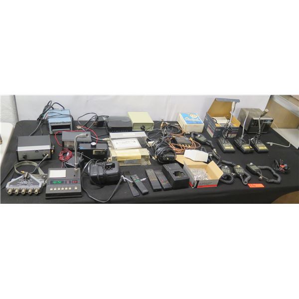 Multiple Electronics: Co-Ax Switch, Auto Page ET-6, Power Meter, Clocks, Cords, etc