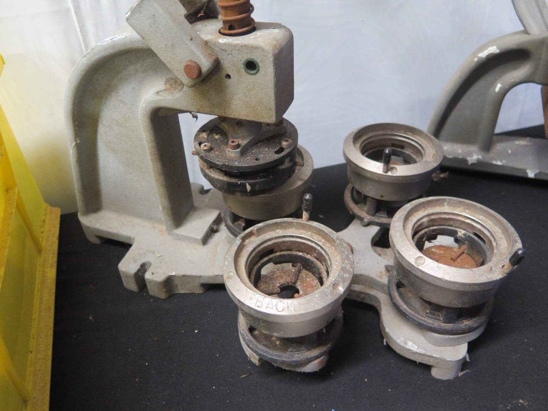 Retro Button Machine Vintage Mr. Button Rotary Button Maker Press w/ Instructions, Buttons ...