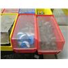 Image 2 : Qty Approx. 100 Multi-Color Bins: Misc Hardware, Fittings, Tape, Couplings, etc 5"x10"x5"H (each)