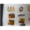 Image 2 : Multiple Pins: Olympics, Shooting & Rifles, Golden Eagles, Pistol Shot, etc in Display Case 8"x12"