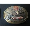 Image 8 : Qty 8 Belt Buckles: NRA Whittington, Wildlife Forever, Weatherby, Golden Eagles, etc