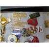 Image 8 : Multiple Pins: Olympics, States, Bull's Eye, Pistol Association, Sports, etc in Display Case 8"x12"
