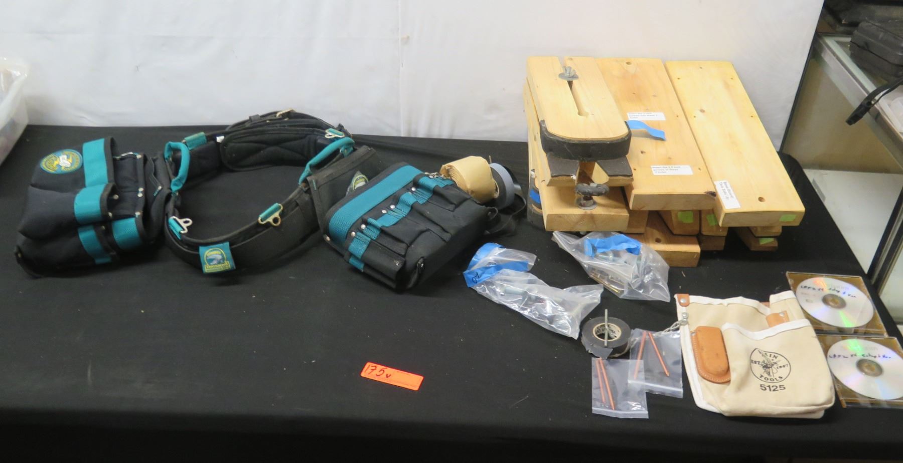 Contractor Force Tool Belt, Wood Sections, Set-up Discs, etc