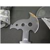 Image 8 : Multiple Stainless Steel Classic Design Axes Handforged in China w/ Sheaths, Misc Sizes