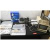 Image 1 : Flash Gun Accessories Kit, Tool Organizers w/ Cables & Fittings, P-Touch Label Maker, etc