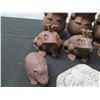 Image 6 : Qty 2 Mermaid Figures, Multiple Frogs, Alligator Head, Fish, etc