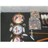 Image 2 : Multiple Indian Replica Souvenirs: Dream Catchers, Feathers, Instruments, Medals, etc
