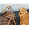 Image 8 : Qty 4 Leather Backpacks & Bags (Leather needs treatment)