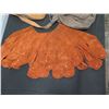 Image 8 : Pair Gloves, Bag, Slip-On Shoes 11" Sole Length, Skirt, etc (Leather needs treatment)