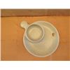 Image 2 : Qty 16 Round Ceramic Dishes w/ Attached Soup Bowl & Maker's Mark 9" Dia.
