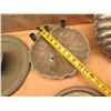 Image 25 : Multiple Metal Trays, Platters & Serving Dishes, Shell Shaped Hinged Bowls, etc