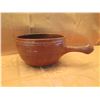 Image 2 : Large Ceramic Bowl w/ Handle Signed by Artist Flame 1975, 17"Lx6"H