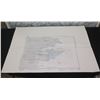 Image 1 : South Atlantic Ocean East Falkland Island Map Port William & Stanley Harbor 45"x31"