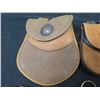 Image 2 : Qty 6 Leather Pouches, Misc Sizes (Leather needs treatment)