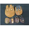 Image 8 : Qty 6 Leather Pouches, Misc Sizes (Leather needs treatment)
