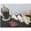 Image 1 : Renaissance Fair Viking Helmet w/ Chain Mask, Cap & Feathers