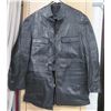 Image 1 : Black Leather Jacket (No size tags - very large approx. 2X)