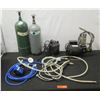 Image 1 : Qty 2 Oxygen Tanks w/ Sound Plus, Hoses, Valves, etc