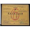 Image 8 : Qty 9 Arizona Liquor Licenses 1947-1958, Tax Stamp, etc