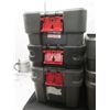 Image 2 : Qty 5 Rubbermaid Action Packer Storage Containers w/ Lids