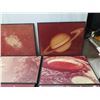 Image 2 : Qty 9 Space Artworks: Planets, Lightning, Galaxies, etc