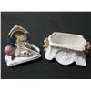 Image 17 : Qty 5 Trinket Boxes, Some Maker's Marks & Tags, Misc Sizes