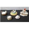 Image 1 : Qty 5 Trinket Boxes, Some Maker's Marks & Tags, Misc Sizes
