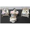 Image 1 : Qty 4 Trinket Boxes, Some Maker's Marks & Tags, Misc Sizes