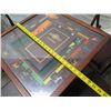 Image 23 : Wooden Monopoly Game Table on Pedestal Base 22"x22"x22"x22"H w/ 4 Matching Chairs