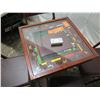 Image 2 : Wooden Monopoly Game Table on Pedestal Base 22"x22"x22"x22"H w/ 4 Matching Chairs