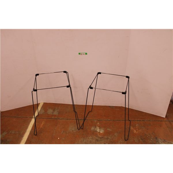 *(2) Metal Garbage Bag Frames