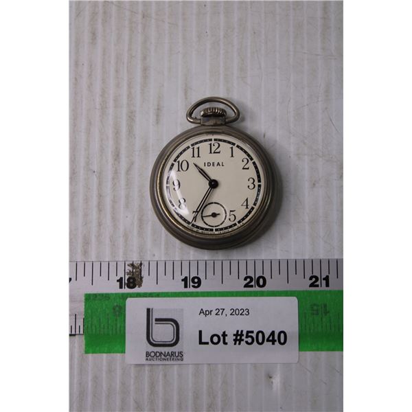 Vintage Ideal Pocket Watch - Manual Wind (Running)