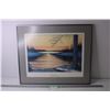 Image 1 : Framed Art of Scrimshaw "Twilight Dawn" - 23" x 19"