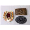 Image 2 : (3) Vintage Belt Buckles