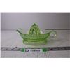 Image 2 : Green Depression Glass Juicer (Glows)