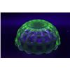 Image 2 : Green Depression Glass Bowl (Glows)